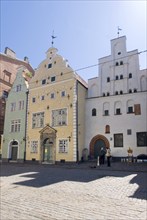 The three brothers. The landmark, house, trio in the old town centre of Riga, the capital of Latvia