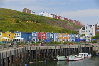 Hummerbuden or lobster shacks, Helgoland, Schleswig-Holstein, Germany, Europe