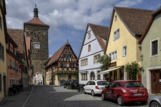 Sieberstor, Rothenburg ob der Tauber, Romantic Road, District of Ansbach, Franconia, Bavaria,