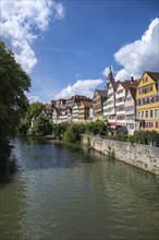 Old town houses on the Neckar, Tübingen, Baden-Württemberg, Germany, Europe