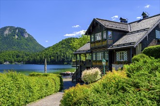 Lake Altaussee, Altaussee, Salzkammergut, Styria, Austria, Europe