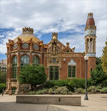 Historic hospital complex of the Hospital de la Santa Creu i Sant Pau, Barcelona, Catalonia, Spain,