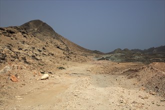 Landscape in the foothills of the Dhofar mountain range in southern Oman