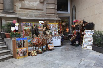 Rummage and souvenirs in the old town of Palermo, Sicily, Italy, Europe