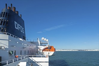 Ferry, Chalk Cliffs, Dover, England, Great Britain