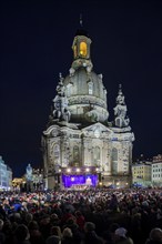 Vespers in front of the Church of Our Lady