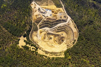 Opencast sand mining Dresden Augustusweg