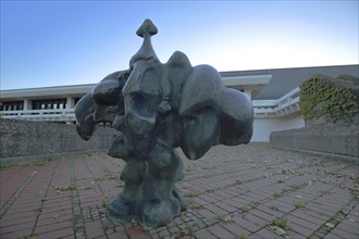 Sculpture The Eagle László Szabó, abstract, modern, art, Mensa, University, Hubland, Würzburg,