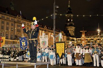 Striezelmarkt, which has been organised since 1434, is the oldest Christmas market in Germany and