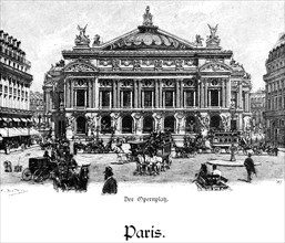 Opéra Garnier or Palais Garnier, Opera Square, Paris, architect Charles Garnier, architecture,