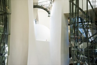 Guggenheim Museum, architect Frank Gehry, entrance hall, interior view, Bilbao, Basque Country,