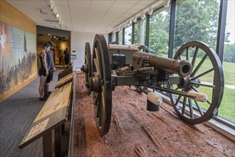 Republic, Missouri, A artillery display in the visitor center at Wilson's Creek National