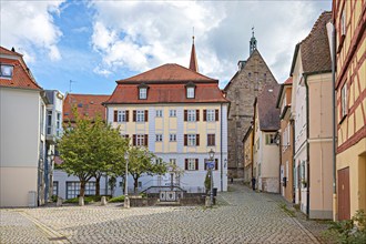 Martin-Luther-Platz in Ansbach, Bavaria, Germany, Europe