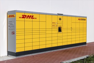 DHL Packstation pick-up for parcels and packages in Stuttgart, Germany, Europe