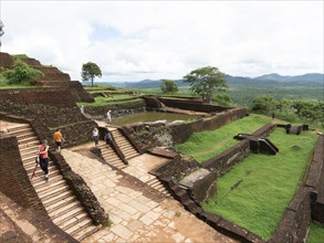 Ancient fortress on Sigiriya Rock, Sri Lanka, Asia