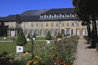 View of the New Palace from the Court Garden, Bayreuth, Upper Franconia, Bavaria, Germany, Europe