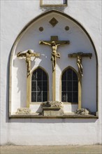 Crucifixion Group, Small Church, Osnabrück, Lower Saxony, Germany, Europe