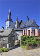 The fortified church Zum Heiligen Geist in Grafengehaig. It is one of the best-preserved and oldest