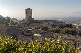 Church of St. Peter, Chiesa Abbazia di San Pietro, Assisi, Umbria, Italy, Europe