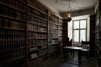 Books, library, Augustinian canons' monastery, Neustift monastery, also monastery, Vahrn near