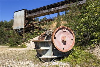 Conveyor system and sorting plant in the disused Vatter porphyry quarry, Dossenheim,