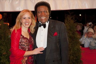 Semperoper Ball 2012, Roberto Blanco with his wife Luzandra Strasbourg