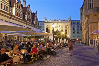 Old trading exchange at the Naschmarkt in Leipzig