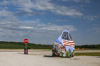 Menlo, Iowa, The Freedom Rock, painted by Ray Bubba Sorensen II to honor American military veterans