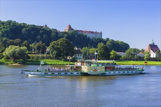 Elbe steamer Pirna in front of Pirna Pirna is a large district town and the administrative centre