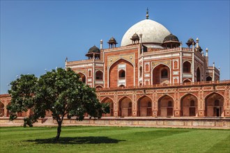 Humayun's Tomb famous tourist attraction destination. Delhi, India, Asia