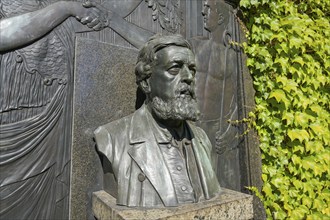 Grave of Wilhelm Liebknecht, Socialist Memorial, Friedrichsfelde Central Cemetery, Gudrunstrasse,