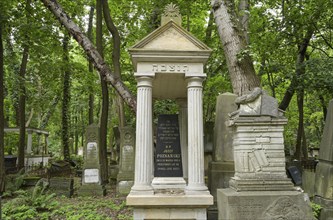 Gravestones, Graves of honour, Jewish cemetery at Okopowa Street, Warsaw, Mazowieckie Voivodeship,