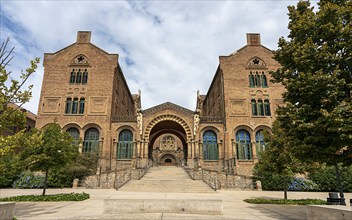 Historic hospital complex of the Hospital de la Santa Creu i Sant Pau, Barcelona, Catalonia, Spain,