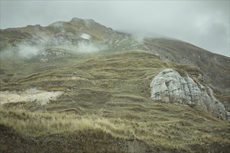 Landscape in the Andean highlands, Curipata, Peru, South America