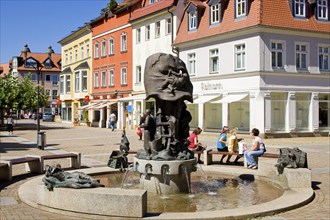 Stiefelbrunnen. Döbeln is located in the Central Saxon hill country in a wide basin of the