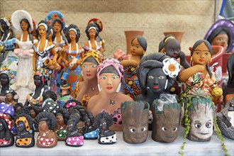 Small figurines for sale, handmade, Salvador, State of Bahia, Brazil, South America