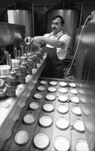 Milk processing at Westmilch on 20.05.1980 in Bochum, Germany, Europe