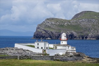 Cromwell Point Lighthouse, Valentia Island, County Kerry, Ireland, Europe