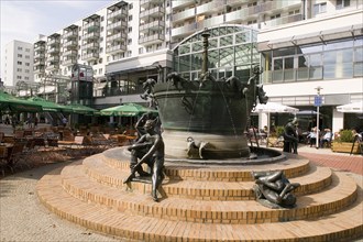 Faunbrunnen fountain in Leiterstraße