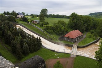 Malter dam at high water