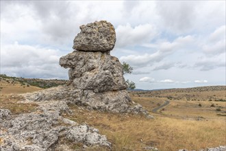 Strangely shaped rocks in the chaos of Nimes le Vieux in the Cevennes National Park. Unesco World