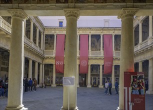 Courtyard of the University, Padua, Province of Padua, Italy, Europe