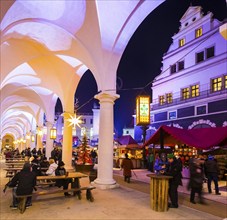 The nostalgic Christmas market in the stable yard of Dresden's Residence Palace also offers quiet