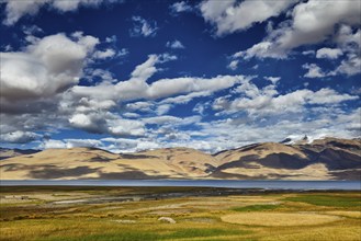 Himalayan lake Tso Moriri (fficial name: Tsomoriri Wetland Conservation Reserve), Korzok,