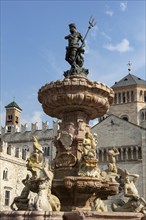 Neptune Fountain, Trento, Tyrol, Italy, Europe