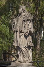 Sculpture of St. Nepomuk, Zeil am Main, Lower Franconia, Bavaria, Germany, Europe