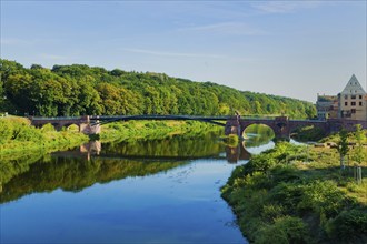 The Pöppelmann Bridge, probably the most famous bridge, spans the Mulde in the northern part of the