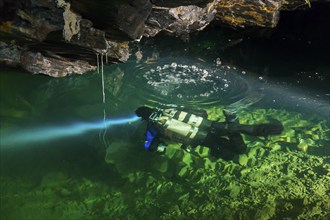 Divers in the Marie Louise Stolln visitor mine