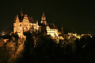 Hohenzollern Castle Sigmaringen, former princely residence and administrative centre of the Princes