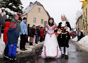 The ski and ice carnival in Geising is one of the highlights of the winter season in the Ore